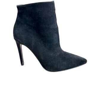 Raye Women's Black Suede Pointed Toe Ankle Booties Size 7.5